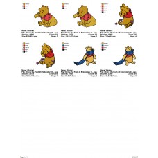 Package 3 Winnie the Pooh 15 Embroidery Designs